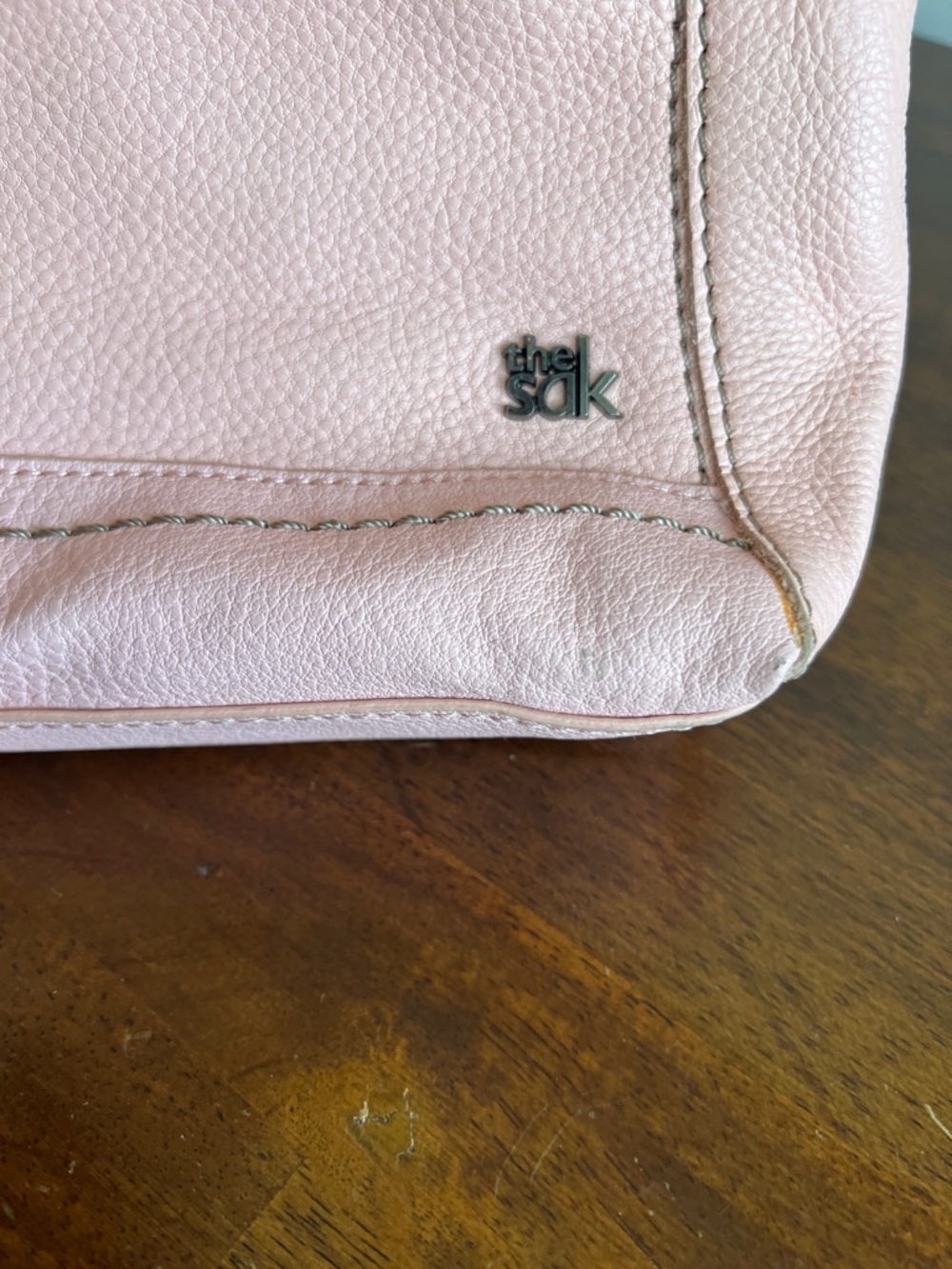 The Sak Pink Leather Crossbody Bag - Picture 3 of 7